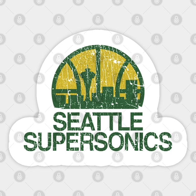 Seattle SuperSonics 1967 Sticker by JCD666